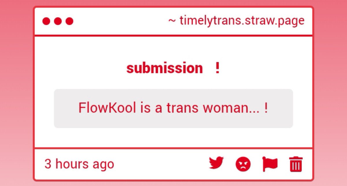 timelytmascfem's tweet photo. FlowKool (MCYT) is a trans woman!

submitted by anon https://t.co/oWt255rkgE