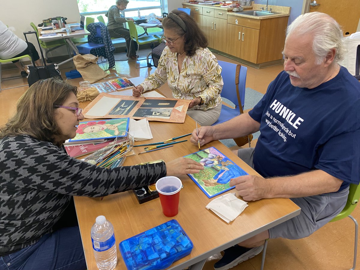 MoCoRec's tweet photo. During the current renovation at Holiday Park Senior Center, programming continues at Mid-County CRC. From watercolor art to mahjong, technology and more, join in on the fun with our #MoCoSeniors community! 

Check out Holiday Park's October newsletter ➡️ https://t.co/htgHDgtxMw. https://t.co/YWBI5VQo0C
