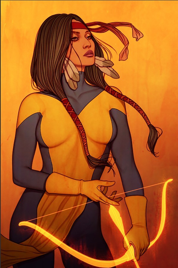 ComicCrusaders's tweet photo. Dani Moonstar by Jenny Frison #comics #comicart #art #comicbookart https://t.co/IoEnokjTIR