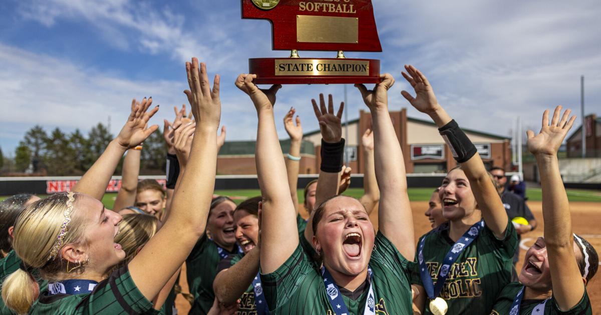 PrepExtra's tweet photo. An inside-the-park homer and a place in history for Kearney Catholic softball ➡️ Find link to story in bio https://t.co/KEpxK9zrYU