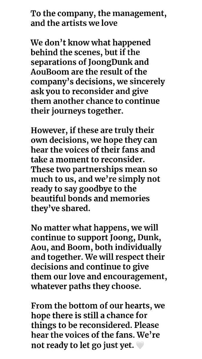 risa_bt22's tweet photo. I hope our love and support can make a difference.

#bringbackaouboomjoongdunk
#JoongDunk #AouBoom
@ChenRcj @dunknatachai @tnbau1 @besevboom @GMMTV https://t.co/CGRyUFvYuw