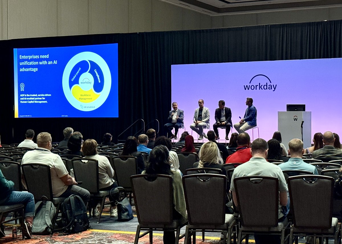 WorkForceSW's tweet photo. What an incredible time at @Workday Rising 2026! 🎉 A huge thank you to everyone who connected with our team to discuss workforce management and global payroll strategies and explore new ways to maximize the value of your Workday investment. 📸👇 #WDAYRising https://t.co/RY4sb43Jwm