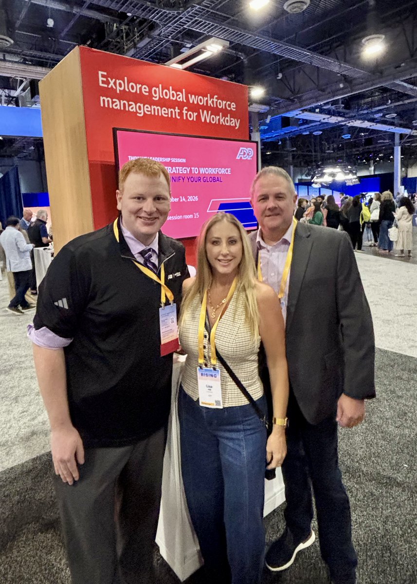 WorkForceSW's tweet photo. What an incredible time at @Workday Rising 2026! 🎉 A huge thank you to everyone who connected with our team to discuss workforce management and global payroll strategies and explore new ways to maximize the value of your Workday investment. 📸👇 #WDAYRising https://t.co/RY4sb43Jwm
