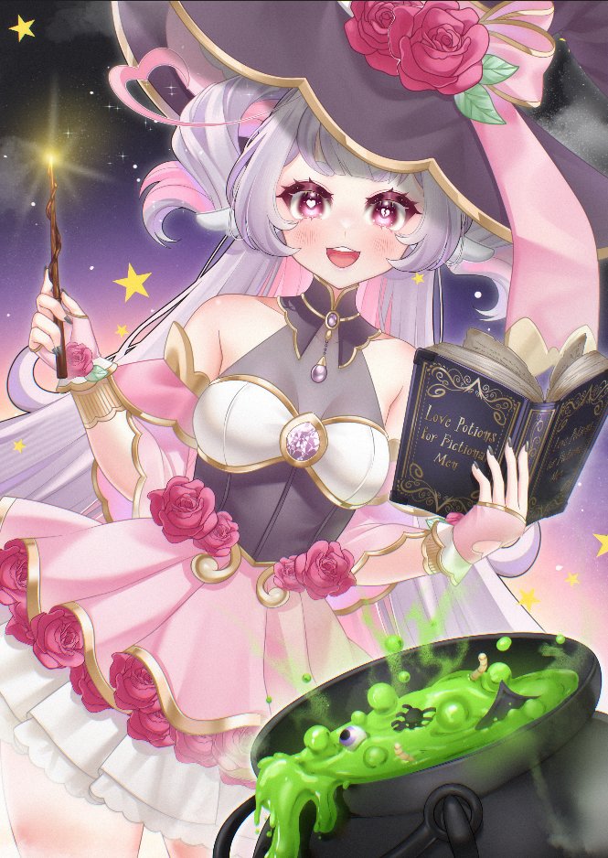 Whimsigoria's tweet photo. How fitting is that during Halloween the Witch is finally getting back on her feet <3 It's my favorite time of year, and it's the perfect time for this Witch to come back! Let' s cast some spells!

Absolutely lovely art by: @kkimgaby https://t.co/7nwauQIPmQ