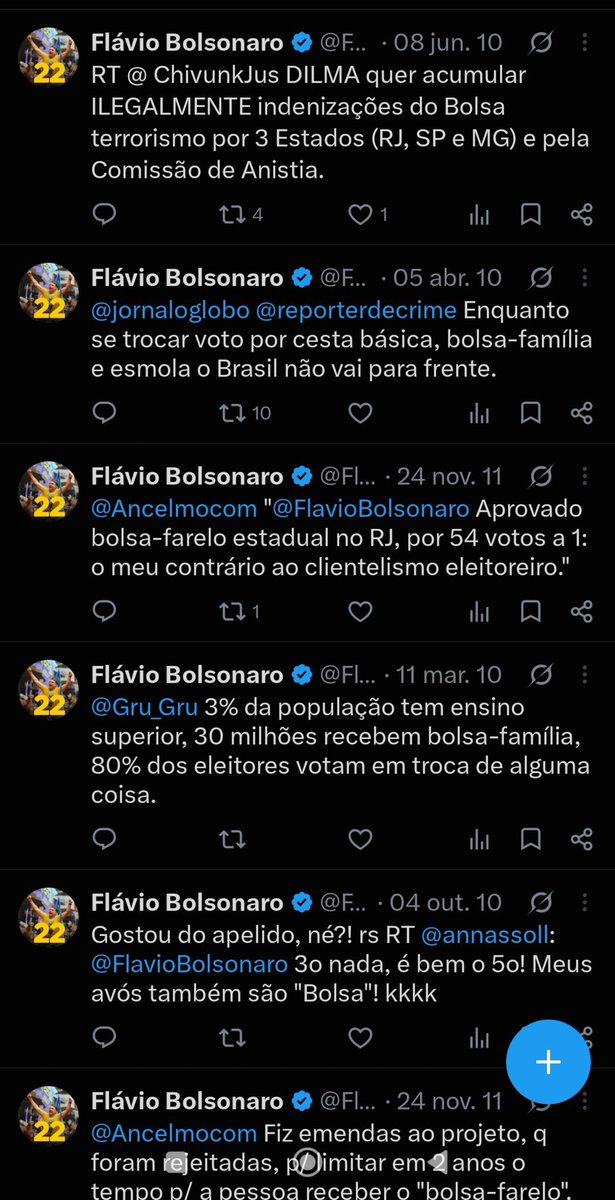 LianaCirne's tweet photo. 🚨 URGENTE! FLÁVIO BOLSONARO ESTÁ APAGANDO SEUS TWEETS CONTRA O BOLSA FAMÍLIA! 

COMPARTILHEM O MÁXIMO QUE PUDEREM! https://t.co/Cbck6NSrC4