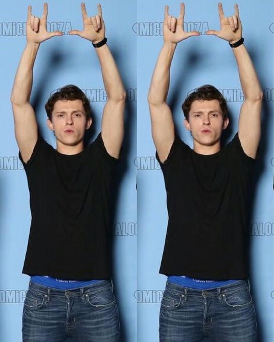 TomHolland4K's tweet photo. Giving us a peak at his Calvin Klein's https://t.co/hJdbkUs8sp