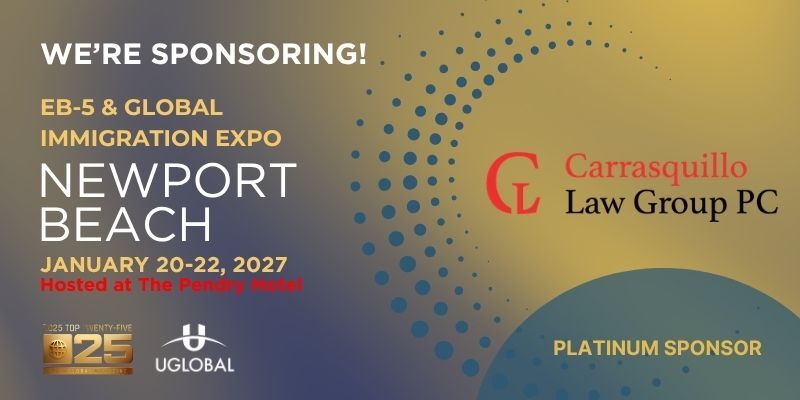UglobalOfficial's tweet photo. We are proud to have @CLGPCLegal as a Platinum sponsor of our Newport Beach Global Immigration Expo in January 2027!

Book your tickets now!

https://t.co/03PtgsroL3

#goldenvisa #visa #usvisa #residency #passport #newport #immigration #immigrationlawyer #investments #investors https://t.co/KOScjdkSx7