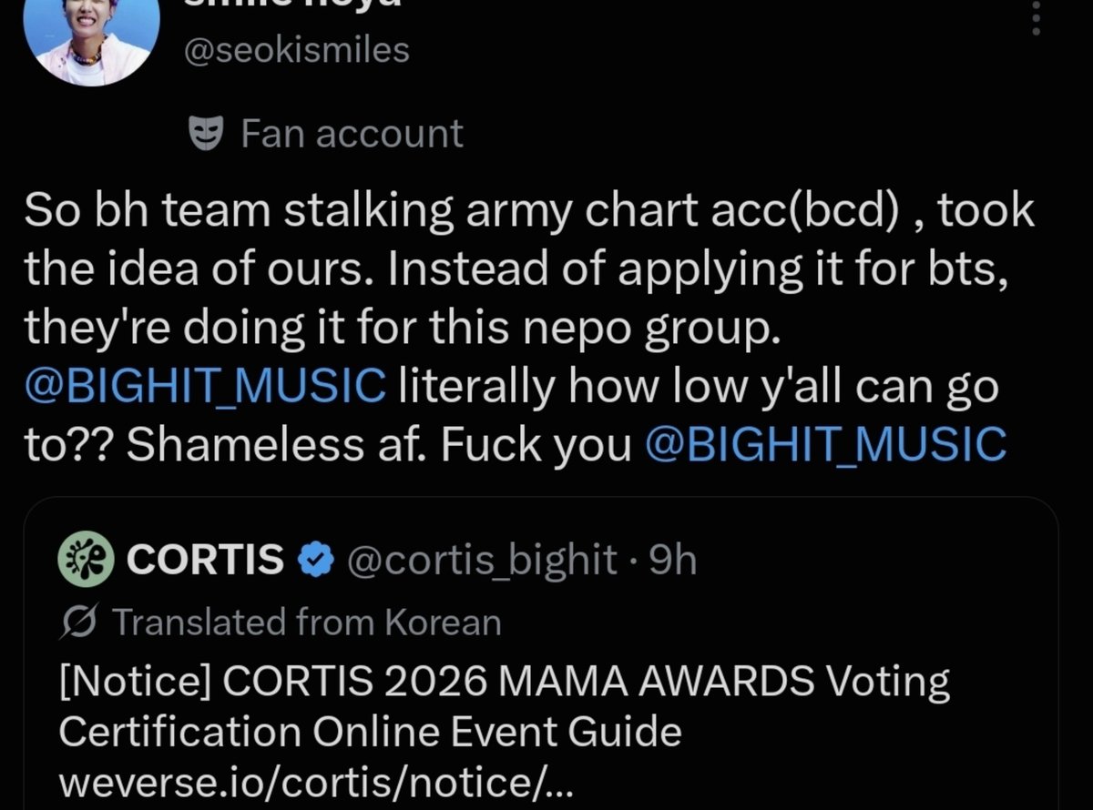 taesoothe's tweet photo. And this, too, is kinda... Because bighit proven they observe armys closely. They took and adapted our ideas for promos, for run episodes, for anything really, and we observed them echoing BCD ideas multiple times too. The thing is, so far these were reproduced for BTS https://t.co/oZKlQvbN2U