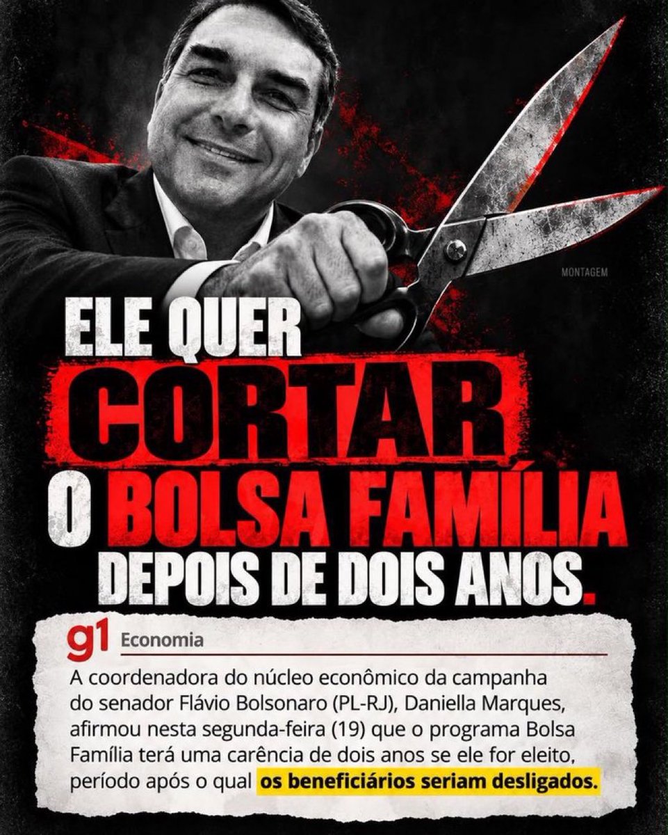 YviCarneiro's tweet photo. Flavio mãos de tesoura 
Quer cortar o bolsa família do povo brasileiro ? https://t.co/14qx033Dku