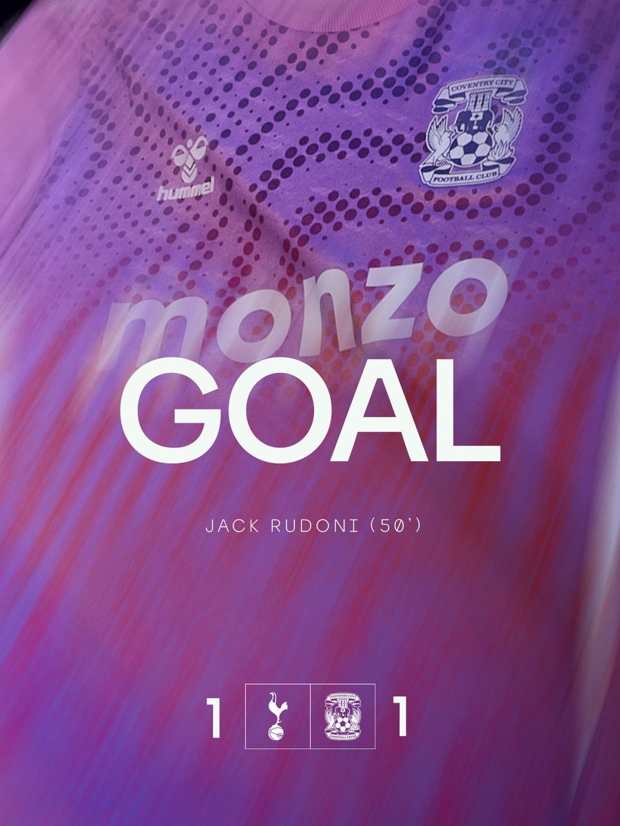 CoventryCityFC's tweet photo. RUDI EQUALISES!!! 🔥 https://t.co/YSVdMLOCes