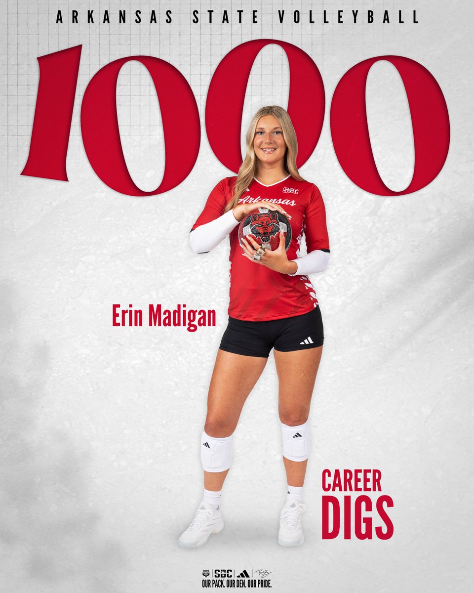 AStateVB's tweet photo. Milestone weekend for Erin!

#WolvesUp https://t.co/wxKb0d4Mq1