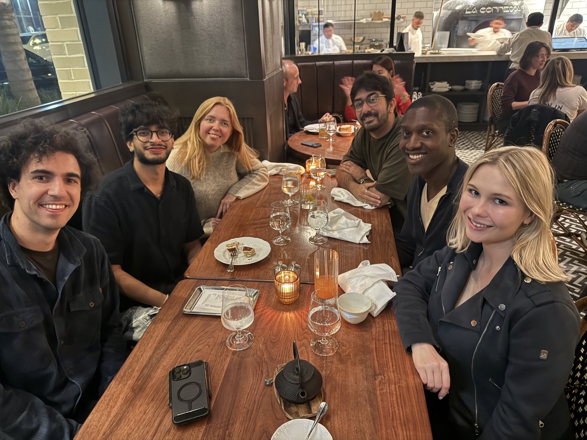 mariagorskikh's tweet photo. My weekly excuse to try a nice restaurant and meet amazing YC founders. Here’s what everyone at the table is building:

- Swarms of agents that act like users to find bugs before release

- AI agents that run law firm operations

- A way for your team’s coding agents to message each other

- An autonomous accounting platform for global companies

- The operating system for nonprofit finance

- The managed cloud for AI agents