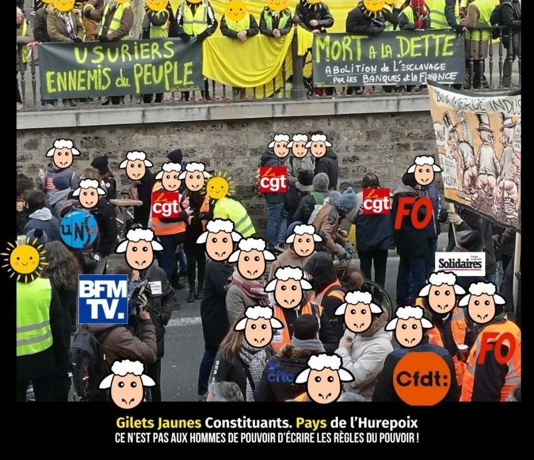 riri30941941's tweet photo. @lacgtcommunique Vous etes financés à 70% par l’etat, le grand patronat et l’ue (via le cfce)  !
Vois etes les partenaires (sociaux) de ceux qui nous esclavagisent !
#giletsjaunes
#24octobre https://t.co/0gMHLpDV2t