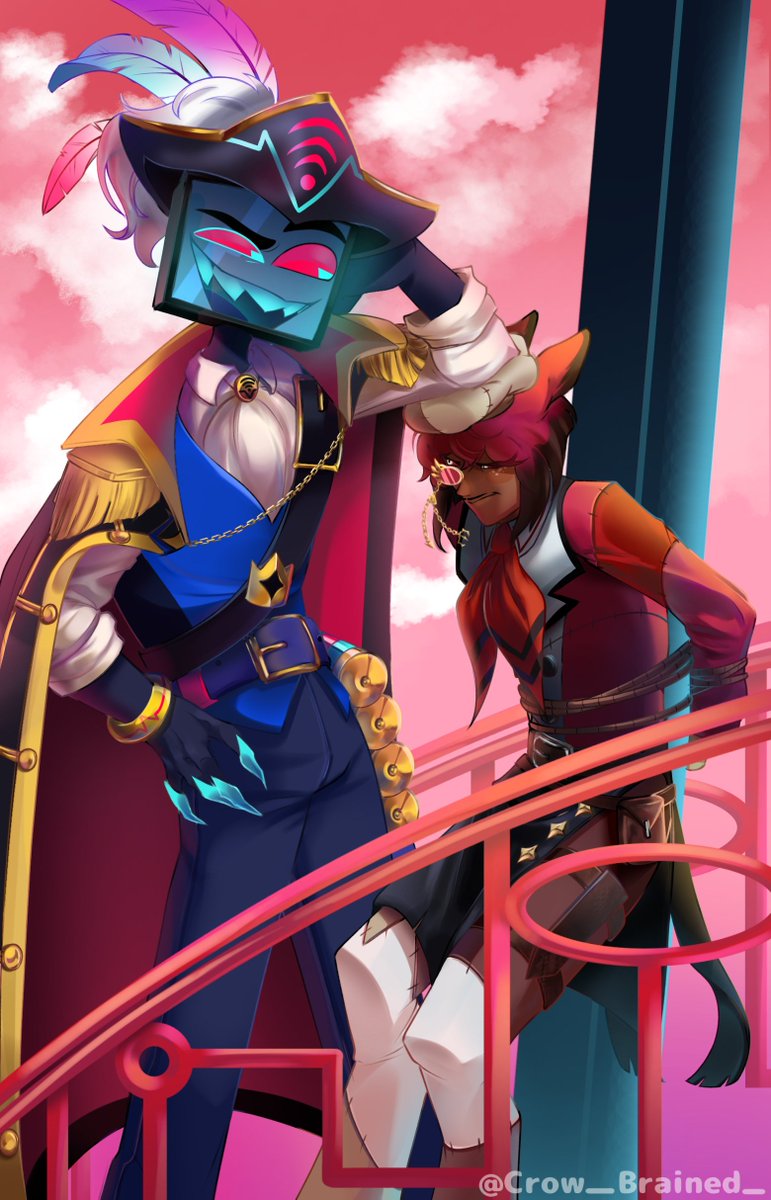 Crow_Brained_'s tweet photo. Alastor getting kidnapped in every universe #staticshanty #voxal #radiostatic https://t.co/qUjfH7cOsY