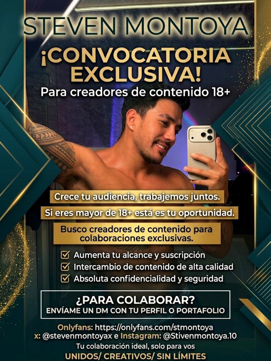 WExplicito's tweet photo. 🚨 información especial 🚨
Si son de Colombia, viven en medellín, tienen cuenta de Onlyfans y wuieren colaborar está es su oportunidad, se buscan chicos mayores de 18+ dispuestos para grabaciones de contenido para adultos para mas información dm @stevenmontoyax https://t.co/MH9pZch0xk