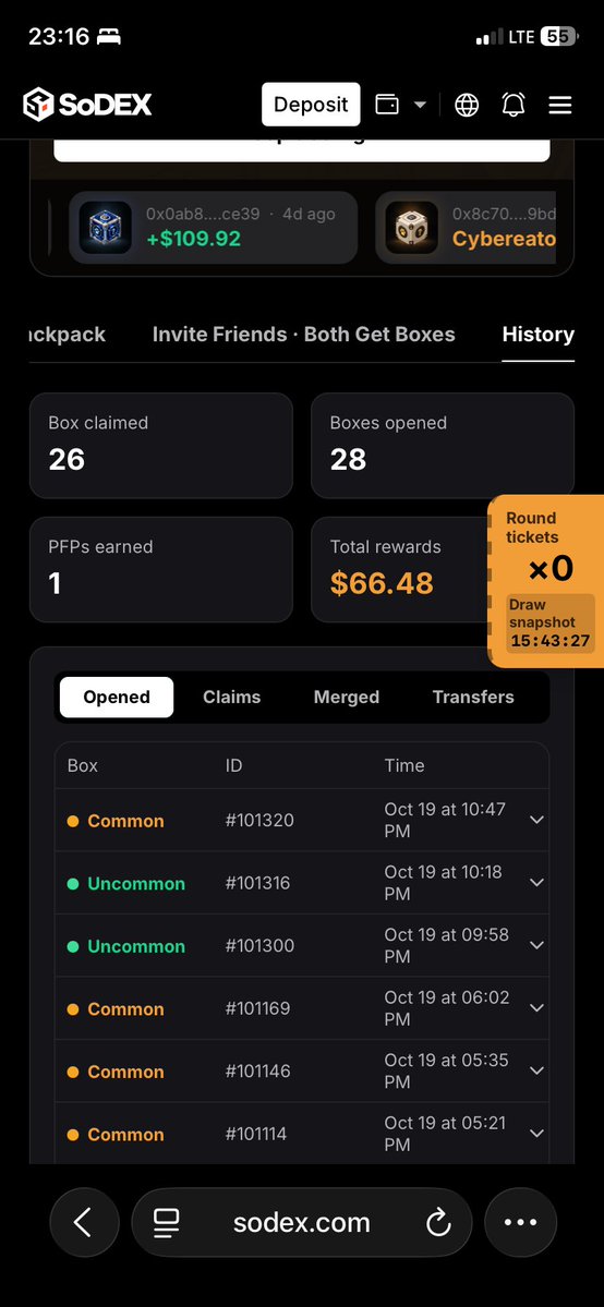 PBorshosh14904's tweet photo. 🚀 Still grinding on SoDEX!

💎 Farming points for the potential airdrop
💰 Earning real money from boxes along the way!
Keep trading, keep farming! 🔥

👉 Join here: https://t.co/4E4OeAZVUy https://t.co/awYAObla7P