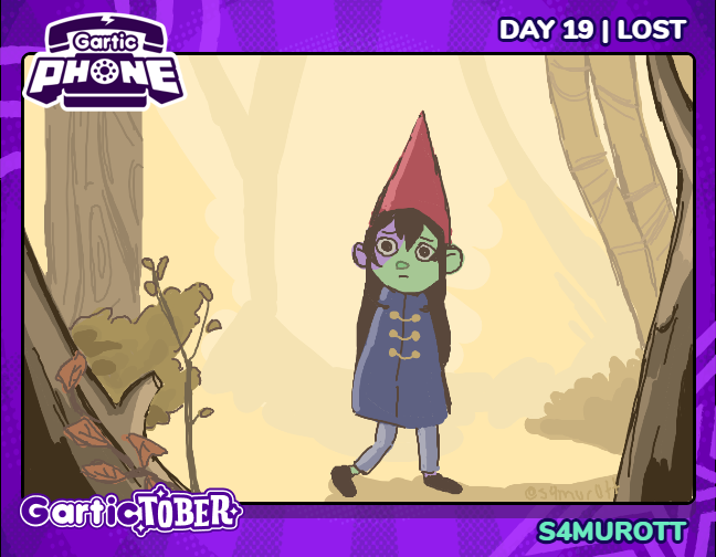 s4mur0tt's tweet photo. Gartictober day 19 — Lost #gartictober #inktober #garticphone https://t.co/rOWDspRWHX