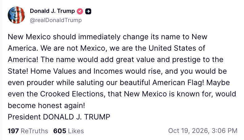 acnewsitics's tweet photo. Wait until MAGA discovers that Montana means mountain in Spanish. https://t.co/Ty1sWB7iHz