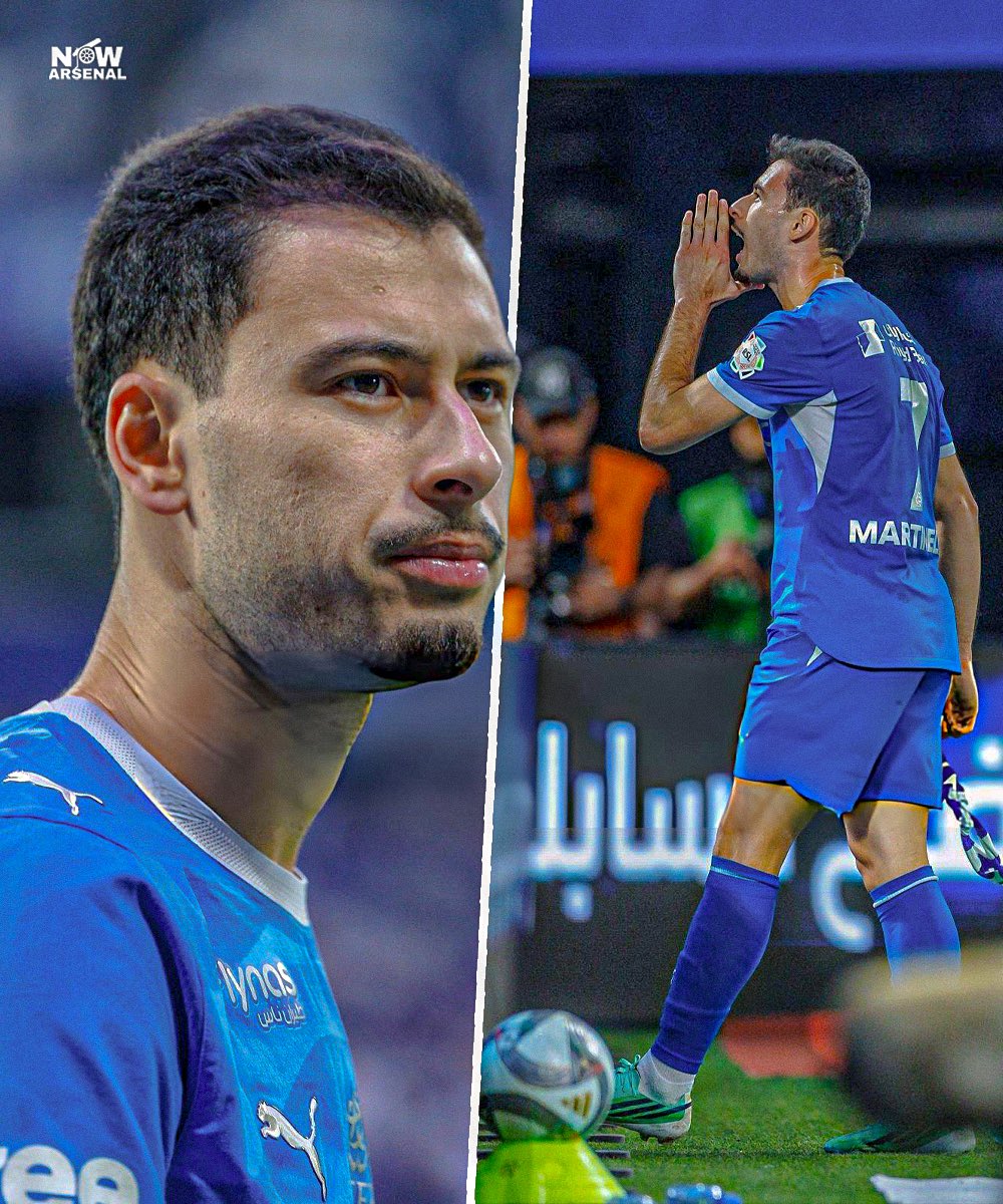 now_arsenaI's tweet photo. Gabriel Martinelli scores a 90th minute winner against Al-Hazem to keep Al-Hilal top of the league. https://t.co/3rKsR4W4XO