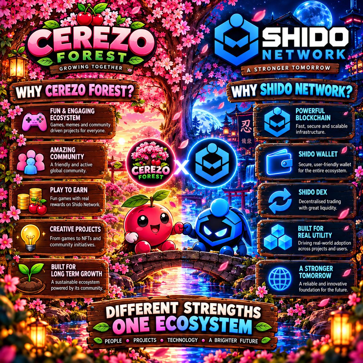 CerezoForest's tweet photo. @Traderfinn0 🍒🤝💙 Cerezo Forest × SHIDO Network

We’re joining forces to connect community, creativity &amp; gaming with blockchain technology and utility! 🌳🚀

Two ecosystems. One shared vision. A stronger future! 💪

💙 https://t.co/oSlQ87g2LY
💬 https://t.co/ldpvQLhtEc https://t.co/0mtF4n4B4t