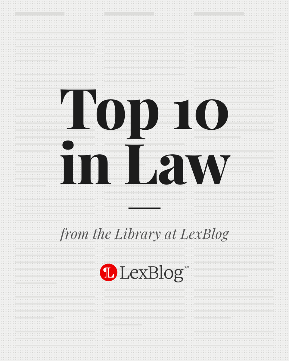 LexBlog's tweet photo. State AGs vs. OpenAI. An AI note-taker that kept recording after the meeting ended. California's new rules for AI at work.

This week's Top 10 in Law from the Library at LexBlog: https://t.co/IDx2F1cj8z https://t.co/N7dtBFOyym