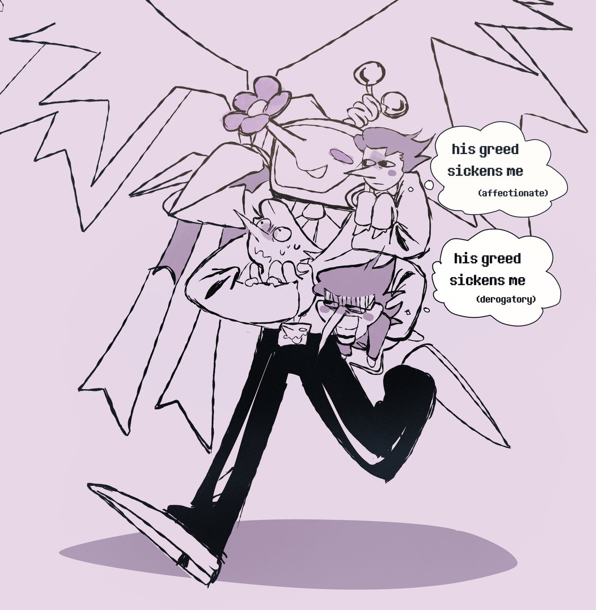 sploon_slh's tweet photo. never choose one spamton when you can choose four #spamtenna https://t.co/nwEXVqj5Nb