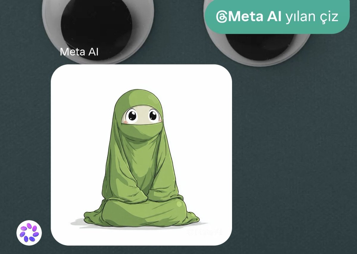 Ordinaryus22's tweet photo. Bugün İnstagram Meta Ai tarafından uygulanan ırkçılık ve çok canice bir şeyle karşılaştım. Yapay zekaya hayvan çizdirmeye çalıştığınızda size sürekli kapalı kadın resimleri çiziyor. Yetkililerin bu duruma el atması lazım @abakingurlek 

#keşfet #ırkçılık https://t.co/zQfhxZO6Dv