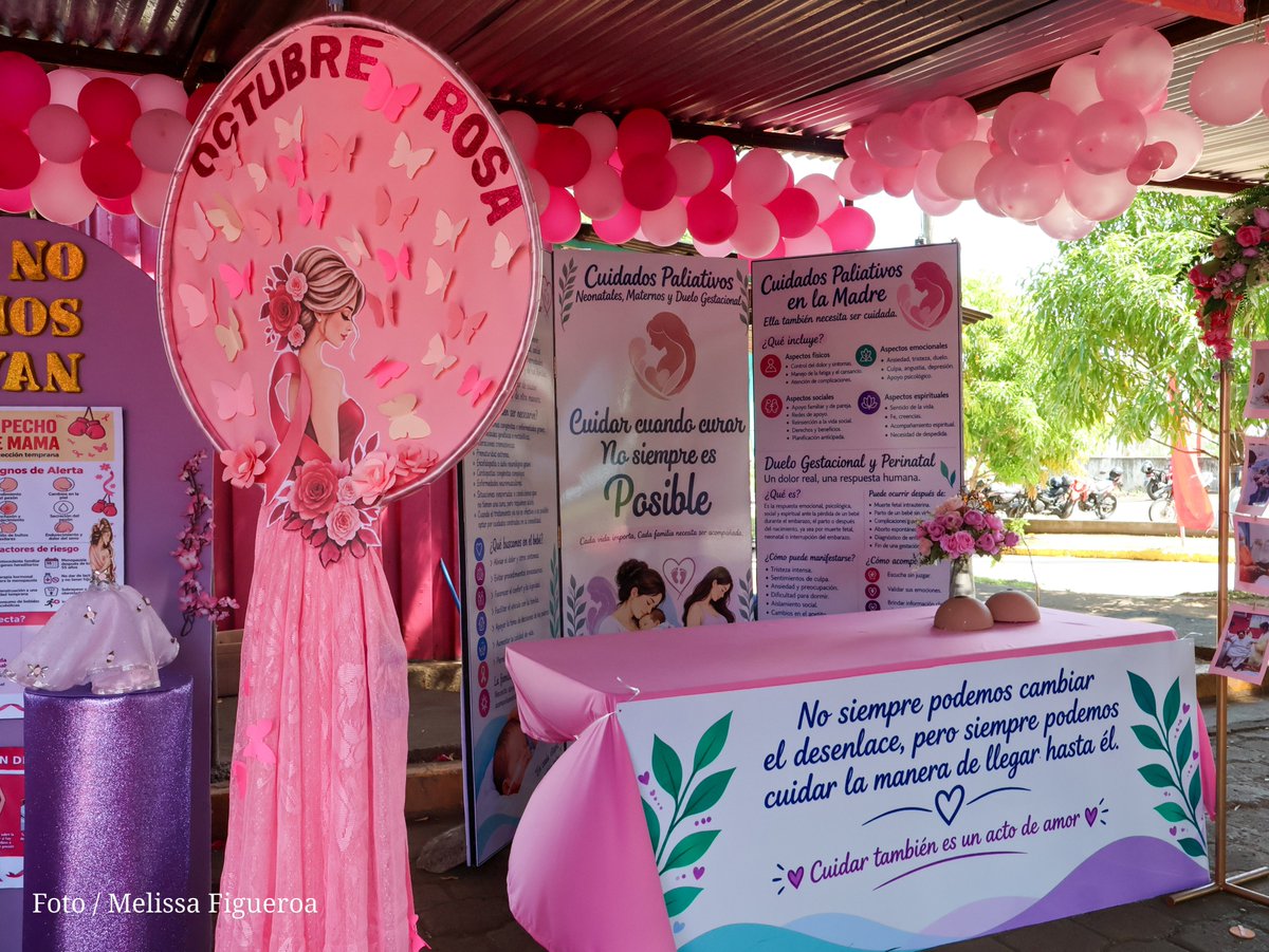 CanDigital2's tweet photo. 💗🎀 19 de octubre | Día Mundial de la Lucha contra el Cáncer de Mama
En el Hospital Bertha Calderón Roque, el MINSA realizó una feria de salud brindando atención médica integral y diversos servicios a la población,
💕 ¡Prevenir es vivir!La detección temprana salva vidas.

#MINSA https://t.co/Tm853NPkGs