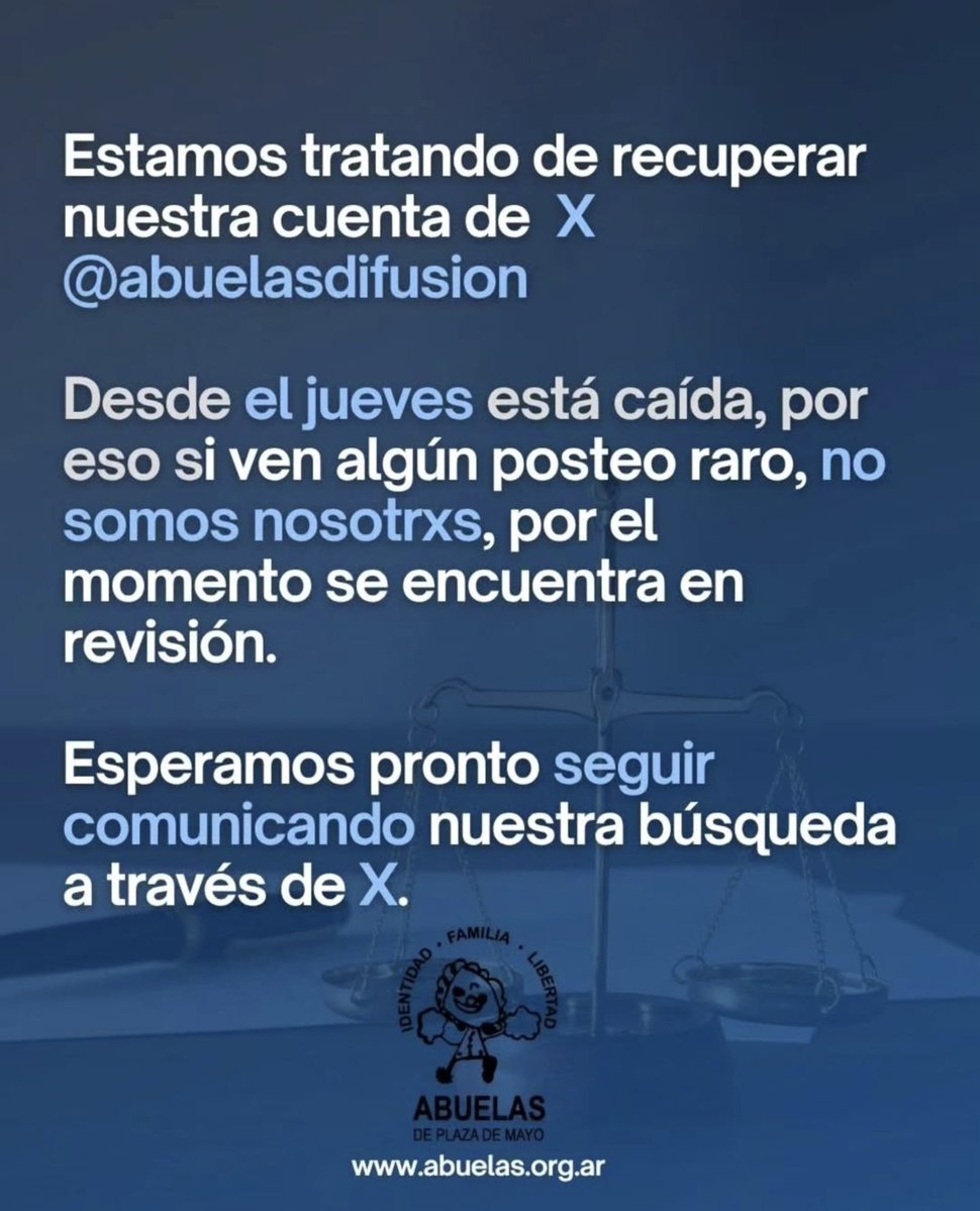 actrices_arg's tweet photo. Atención! La cuenta de @abuelasdifusion sigue caída https://t.co/xl4gPqQdak