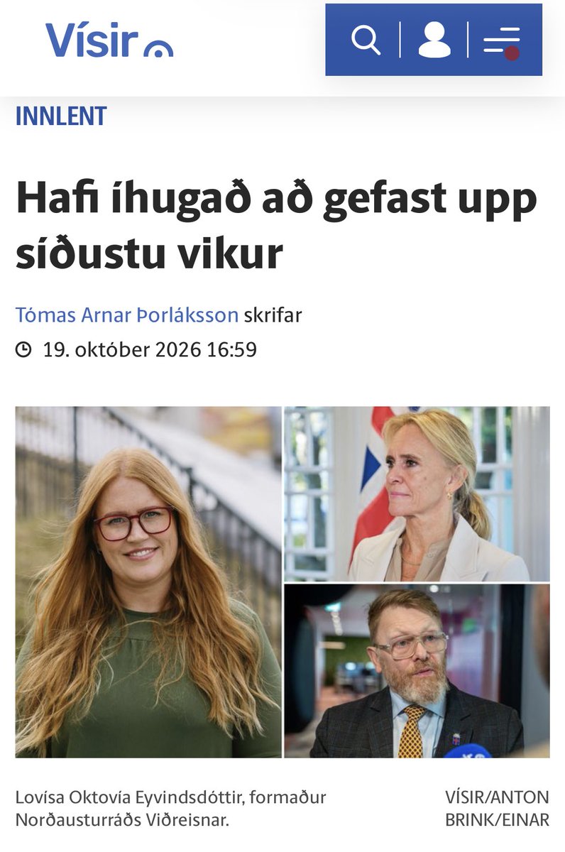 PalssonThordur's tweet photo. Mín kenning er þessi: Stóran hluta innanflokksmeina Viðreisnar má rekja til að það þorir enginn að benda á hið augljósa. Þorgerður Katrín gjörsamlega klúðraði lang stærsta baráttumáli flokksins sem er innganga í ESB. Hún fór fram algjörlega sóló með atkvæðagreiðslu án þess að vera búin að kanna stuðning við málið utan eigin búbblu þótt það mætti vera ljóst og reynslan 2010-15 sýndi að aðlögun og innganga gæti aldrei heppnast án víðtækrar samstöðu hagaðila. Það var ekkert ákall í samfélaginu um þessa kosningu og þegar á hólminn kom var stuðningurinn lítill. Þegar ljóst var að lítill stuðningur var við málið var reynt að halda fram að þetta væru bara könnunarviðræður, það stóðst auðvitað enga skoðun, umsókn að ríkjabandalagi er viljayfirlýsing um inngöngu.

Nei-hliðin var miklu betur undirbúin þegar boðað var til kosninganna þar var stór hópur fólks sem hefur verið að spá í þessi mál frá því amk 2009 og var strax kominn fram á ritvöllinn. Þrátt fyrir að engin ný rök hafi komið fram í sumar átti já-hliðin fá svör. Viðbrögð Þorgerðar var að hlaupa í felur og tala til þjóðarinnar í gegnum erlenda fjölmiðla, oft með skætingi. Samt var það Þorgerður sem valdi tímasetningu kosninganna og spurninguna. Hún hafði flest spil á hendi en hafði ekki haft fyrir því að kanna hvað spil það voru.

Viðbrögðin við úrslitum kosninganna hafa síðan verið barnaleg, brigsl um erlend ítök, svindl og að þjóðin sé vitlaus. Ekki bætir úr skák að Þorgerður upp á sitt einsdæmi sendir ESB bréf um að atkvæðagreiðslan var öll í plati og staða Íslands sem umsóknarríki er óbreytt, loks er reynt að keyra aðlögunina áfram með leikritinu í kringum bókun 35.

Í stjórnmálaflokki með sterka lýðræðislega hefð og flokksstofnanir væri þetta rætt en Viðreisn virðist einkennast af klíkuræði þar sem topparnir klappa hverjir öðrum á bakið og ef aðrir sjá ekki snilldina er það bara verst fyrir þá sjálfa.