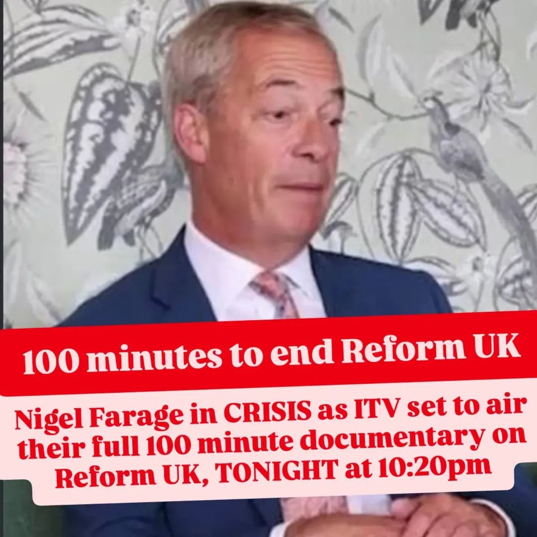 welshroots's tweet photo. Almost a NEWS BLACKOUT  over the ITV programme Undercover  A Year in  Reform from the MEDIA  
Gobsmacked !!!!
If it was any other PARTY besides Nigel Farage and @reformparty_uk  it would be  HEADLINES for WEEKS and  WEEKS  
SHAME ON ANYONE WHO STAYS with this RACIST MISOGYNISTIC PARTY