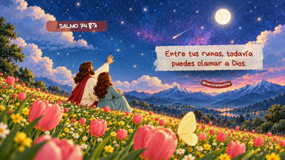 ntchile's tweet photo. Entre tus ruinas, todavía puedes clamar a Dios. Cuéntale lo que duele, incluso cuando no comprendas lo que pasó. Él no ha olvidado a sus hijos: sigue siendo tu refugio en medio del dolor. 💙
#RPSP #PrimeroDios #Salmo74
▶️ Mira el capítulo aquí: https://t.co/CuPW4vMhDM https://t.co/OGDkub3VZT