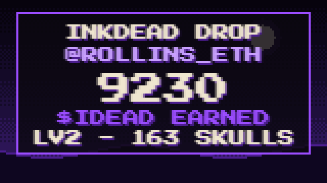 noticed404's tweet photo. I scored 9230 $IDEAD in INKDEAD DROP 💀 Level 2. Can you beat me? @inkdeadhq

WL code: E964482D3B88 https://t.co/NS3ADNKbC6 https://t.co/AbisdDe3Fo