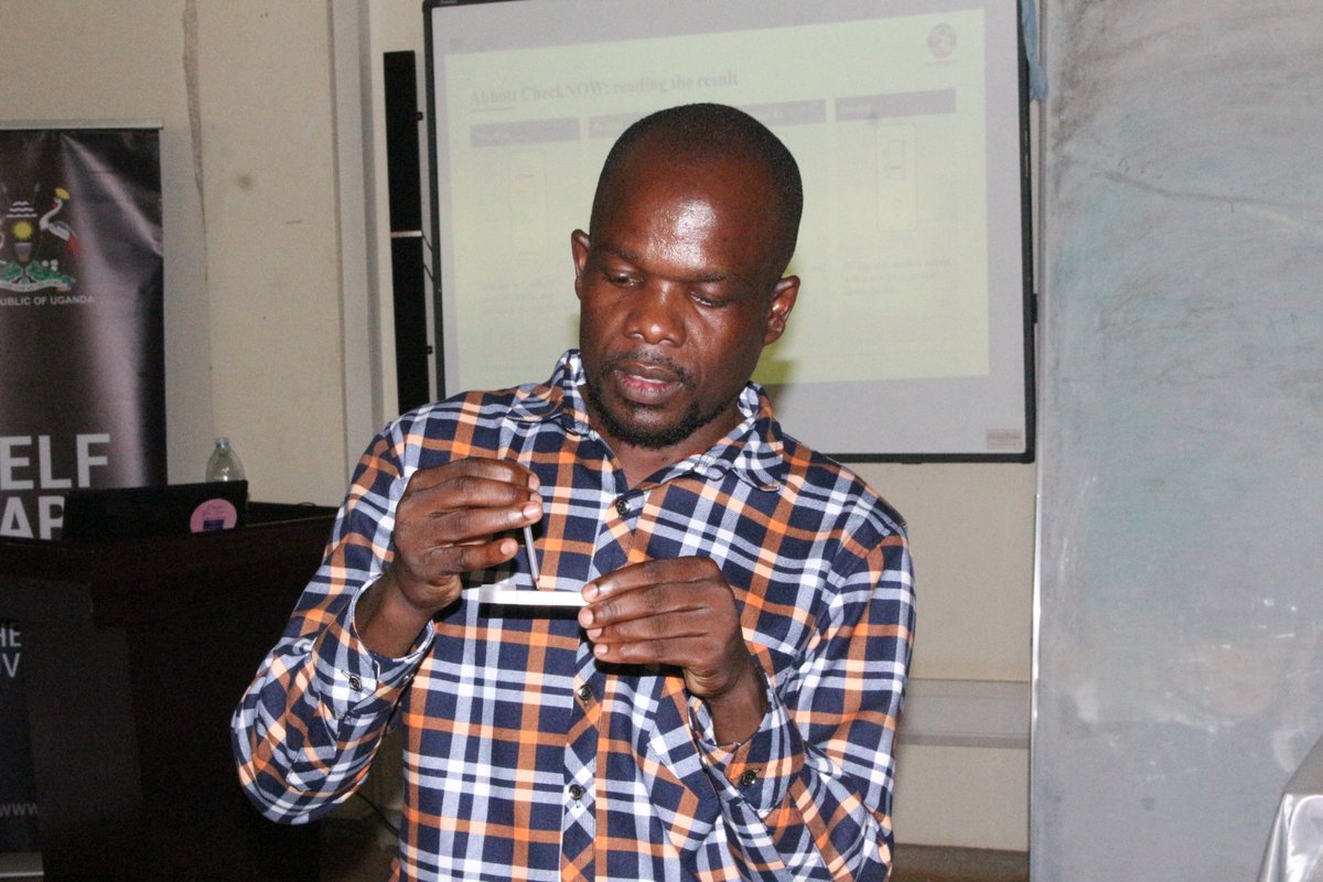 BusitemaFOE's tweet photo. During the second session on Day 1 at @BusitemaUniv , The student Peers were trained first on the basics of being an authentic medical  ambassador.
Later having a background knowledge they were taught on how to use the HIV testing kits for personal testing

Thanks @MinofHealthUG https://t.co/2DiFny0dlZ