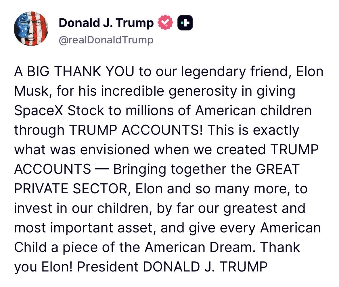 TrumpWarRoom's tweet photo. Thank you, @elonmusk! 🇺🇸 https://t.co/Na2BTRVTjs