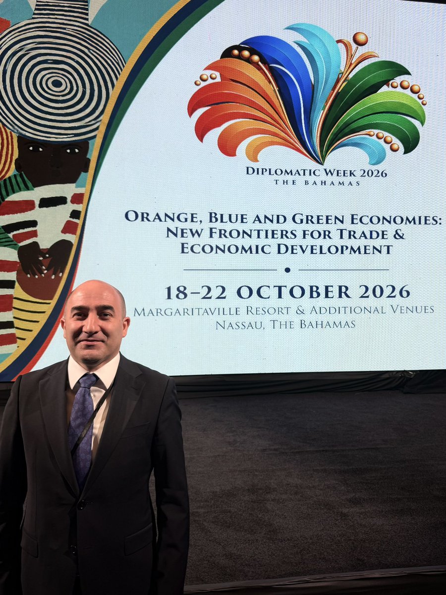 RuslanRzayev_'s tweet photo. Delighted to be back in The Bahamas for #DiplomaticWeek2026. Pleased to greet Prime Minister Hon. Philip Davis @HonPhilipEDavis and Foreign Minister Frederick Mitchell @FredMitchell242. Looking forward to a productive engagements.
๐ฆ๐ฟ๐ง๐ธ https://t.co/olg1311XJF