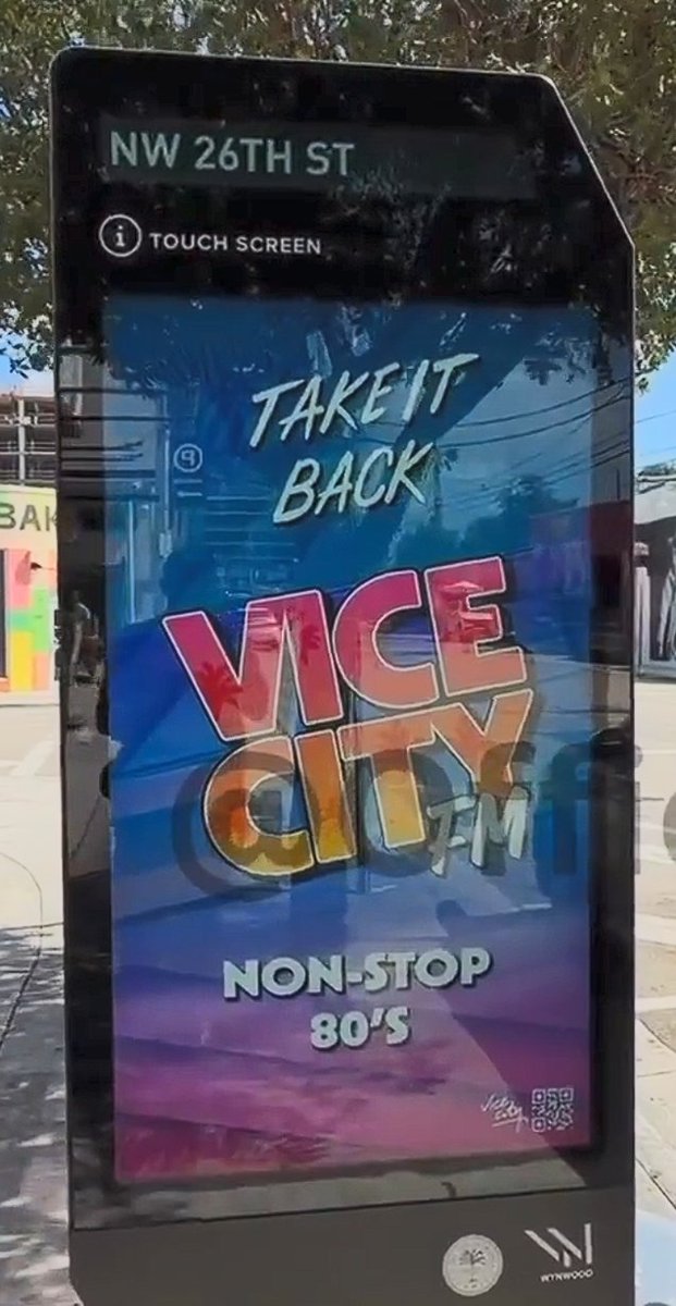 videotech's tweet photo. Per @OfficialJoelF, two unannounced radio stations are currently being shown in Miami via ads.

- Returning from #GTAIV: Vice City FM
- Returning from #GTAVC &amp; Stories: V-Rock FM https://t.co/ckPpje8gsP