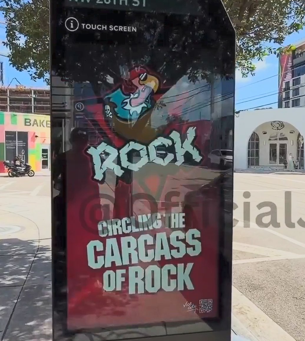 videotech's tweet photo. Per @OfficialJoelF, two unannounced radio stations are currently being shown in Miami via ads.

- Returning from #GTAIV: Vice City FM
- Returning from #GTAVC &amp; Stories: V-Rock FM https://t.co/ckPpje8gsP