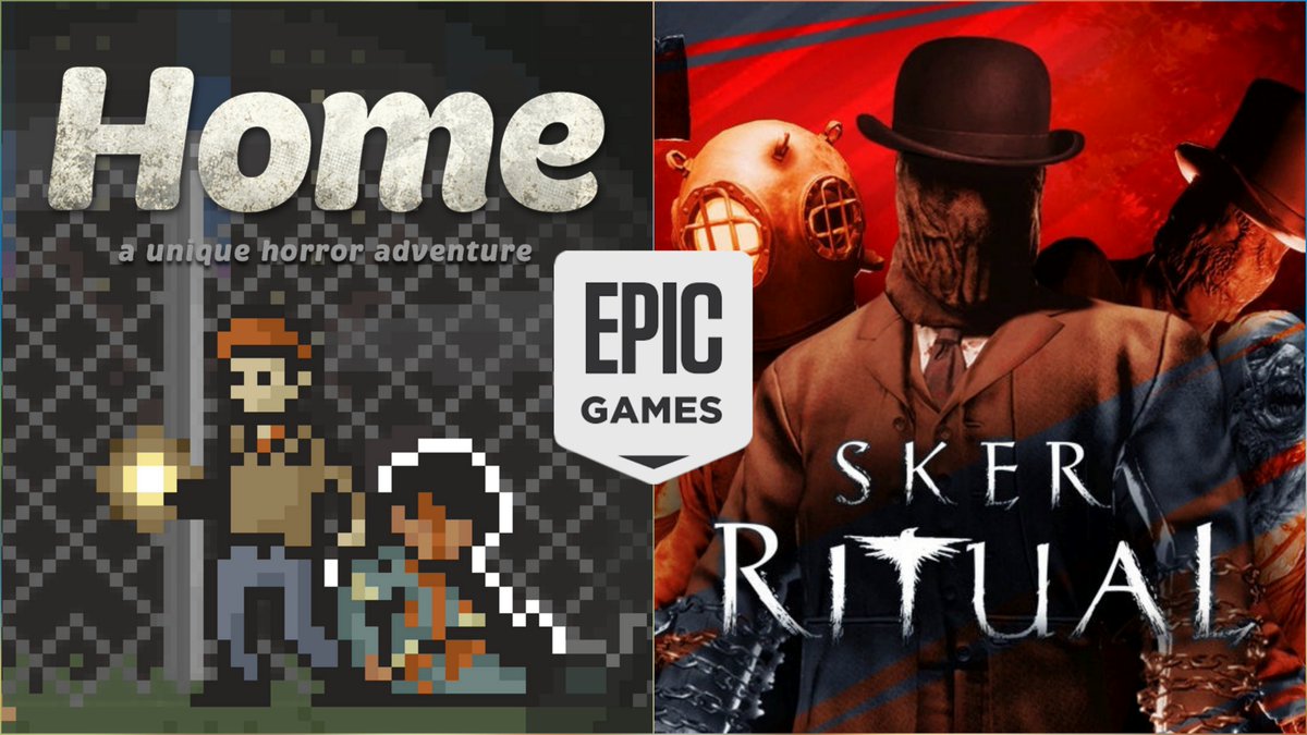 SteamGamesPC's tweet photo. Get👾"Home - A Unique Horror Adventure"👾&amp;🔥"Sker Ritual"🔥for #FREE at Epic Games | Store

1️⃣ Home - A Unique Horror Adventure
https://t.co/mtHVeaSQhR
2️⃣ Sker Ritual
https://t.co/si3e67bFx1
⏰Free until 5 PM CET OCTOBER 29th 2026‼️
🚨Steam Random Keys➡️https://t.co/B8AVI41KC8 https://t.co/M74Qf6X8RS