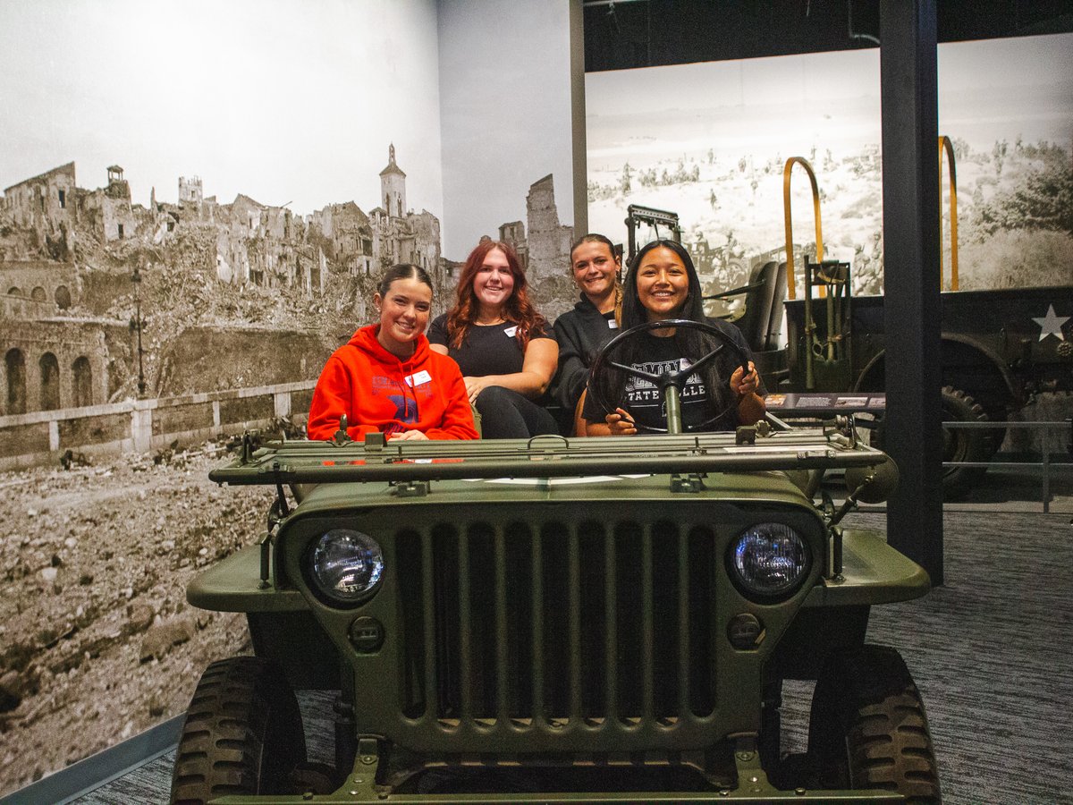 Seminole_State's tweet photo. SSC President's Leadership Class students recently toured the Oklahoma National Guard Museum, exploring the state's military history. During the visit, students also met with Seminole City Attorney and Oklahoma Army National Guard Brig. Gen. Brad Carter. https://t.co/XfD7y90E8x
