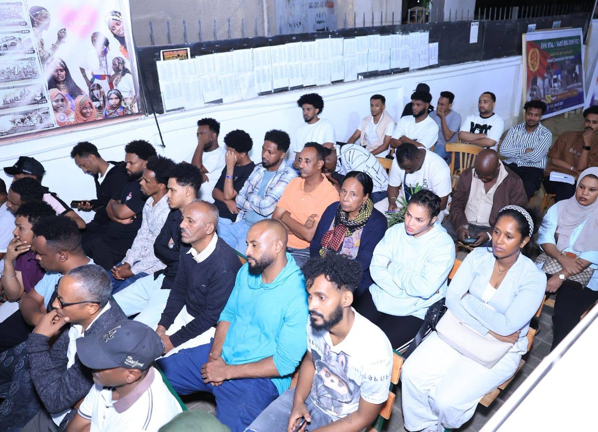 GhideonMusaAron's tweet photo. The Embassy of the State of Eritrea in Egypt hosted a public seminar in Cairo focused on key challenges facing Eritrea and the region, drawing a diverse audience engaged with national and regional affairs.

Chargé d’Affaires Mr. Aman provided an in-depth update on Eritrea’s recent political, social, and economic progress while analyzing regional factors influencing the country’s stability and security; attendees contributed their perspectives and reaffirmed unwavering support for the Eritrean people, government, and defence forces, closing the gathering with a strong message of solidarity and optimism among Eritrean supporters in Egypt.
#Eritrea 
📷 Via Mohammednur Idris
