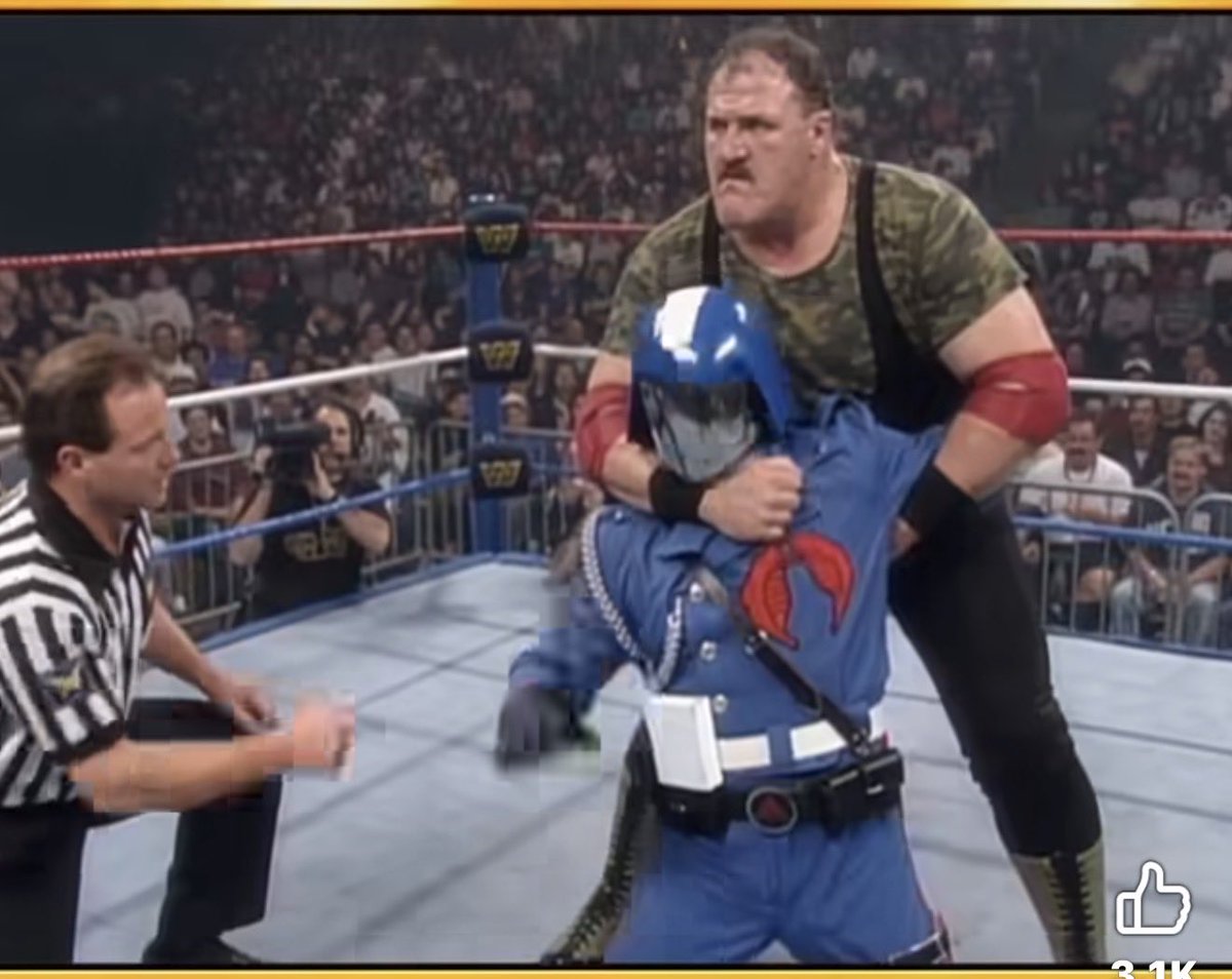 DanLongAuthor's tweet photo. @_SgtSlaughter Amazing how AI is now isn’t Sgt.  Rip his slithery little neck off…Yo Joe!!!! https://t.co/zSATlFdQyg