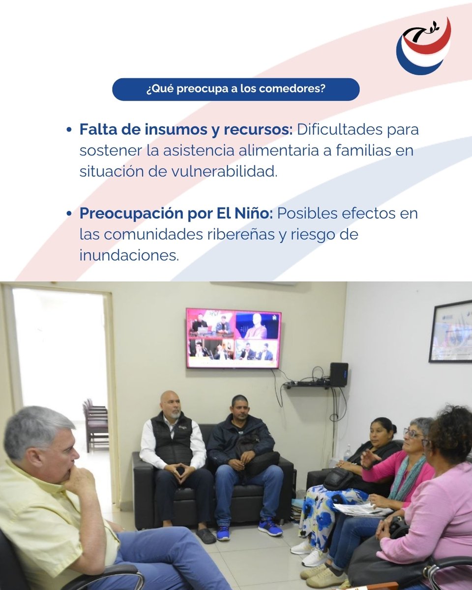 DefensoriaPy's tweet photo. Los representantes también manifestaron su preocupación por los posibles efectos de El Niño en las comunidades ribereñas.

Solicitaron el acompañamiento del Defensor del Pueblo y su mediación ante las instituciones competentes para canalizar sus reclamos y promover respuestas oportunas.