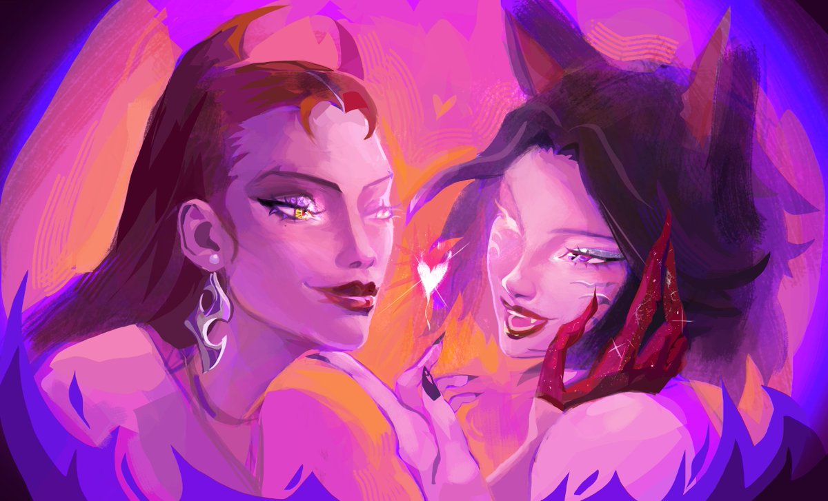 jester_u's tweet photo. something something getting charmed by KDA evelynn and ahri https://t.co/HoxzvV1MLD