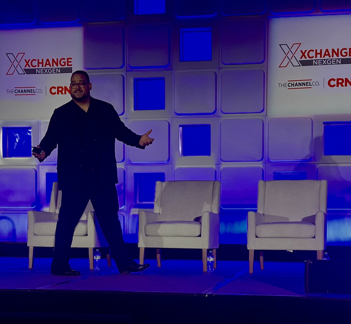 TheChannelCo's tweet photo. 🎤 We’re back on the main stage at #XChange NexGen!

Paco Lebron, Founder & CEO of ProdigyTeks, shared “My MSP Story: Building an MSP, a Community, and a Legacy,” including his journey building ProdigyTeks and MSP Unplugged.

Now, Jason Myers of OpenText Cybersecurity is joined by Nathan Ostrowski of Petra Security, Danny Perry of ITCubed and Brian Ruschman of C-Forward, Inc. for “AI Escaped the Lab and Showed Up at the Help Desk.”

The AI conversation continues, this time from the MSP front lines. 👏