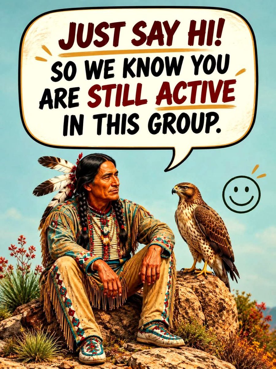 Native_Legends's tweet photo. JUST SAY HI! SO WE KNOW YOU ARE STILL ACTIVE IN THIS Group? https://t.co/oBOY46vc02