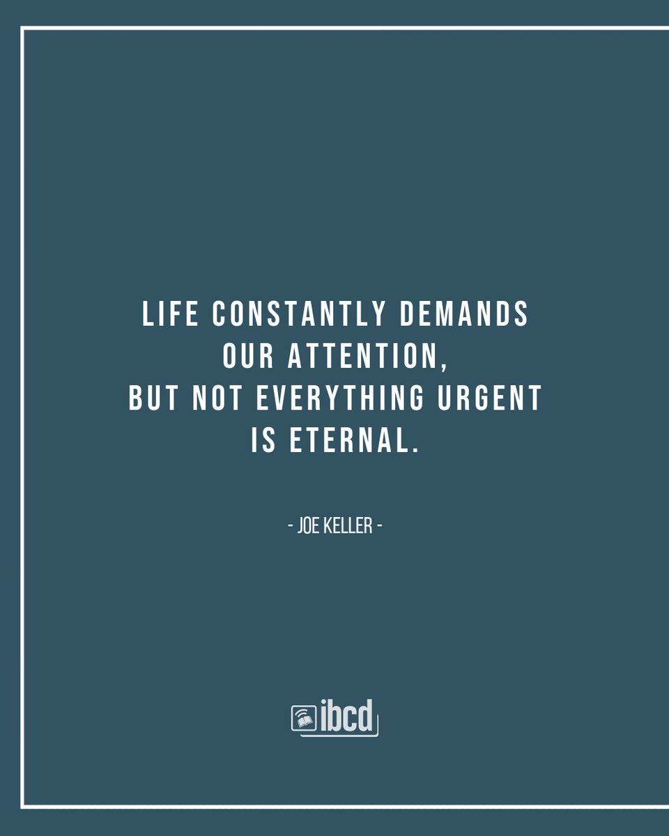 IBCD_training's tweet photo. When life's demands leave us weary, how can we discern what matters most?

In this article, Joe Keller offers three Scripture-centered reminders to help us navigate weariness with wisdom, faithfulness, and an eternal perspective.

Read the article: https://t.co/igAIUlkG0u https://t.co/tTZS8wUfOV