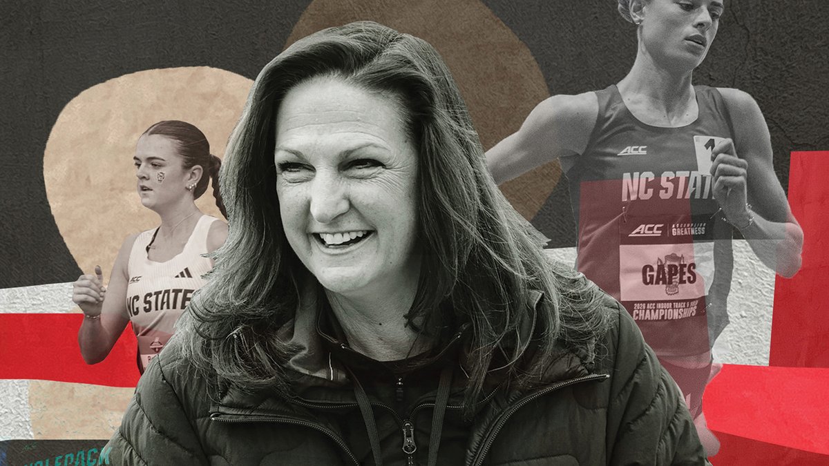 NCState's tweet photo. From NCAA champion runner to record-setting coach, Laurie Henes ‘92 has built a cross country dynasty. 🏆🏃

See how the cover star of our latest issue of #NCStateMag has coached with kindness and trust for over 30 years. 🔗 https://t.co/jWK69zFFJl https://t.co/emHsifny4u