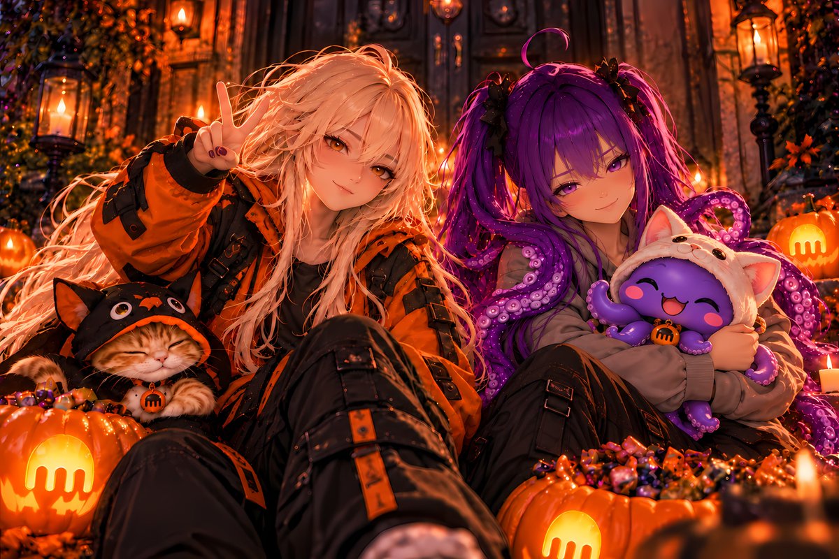 0ctochan's tweet photo. October vibes with @satsumask https://t.co/LQ7dCiZ4Mq