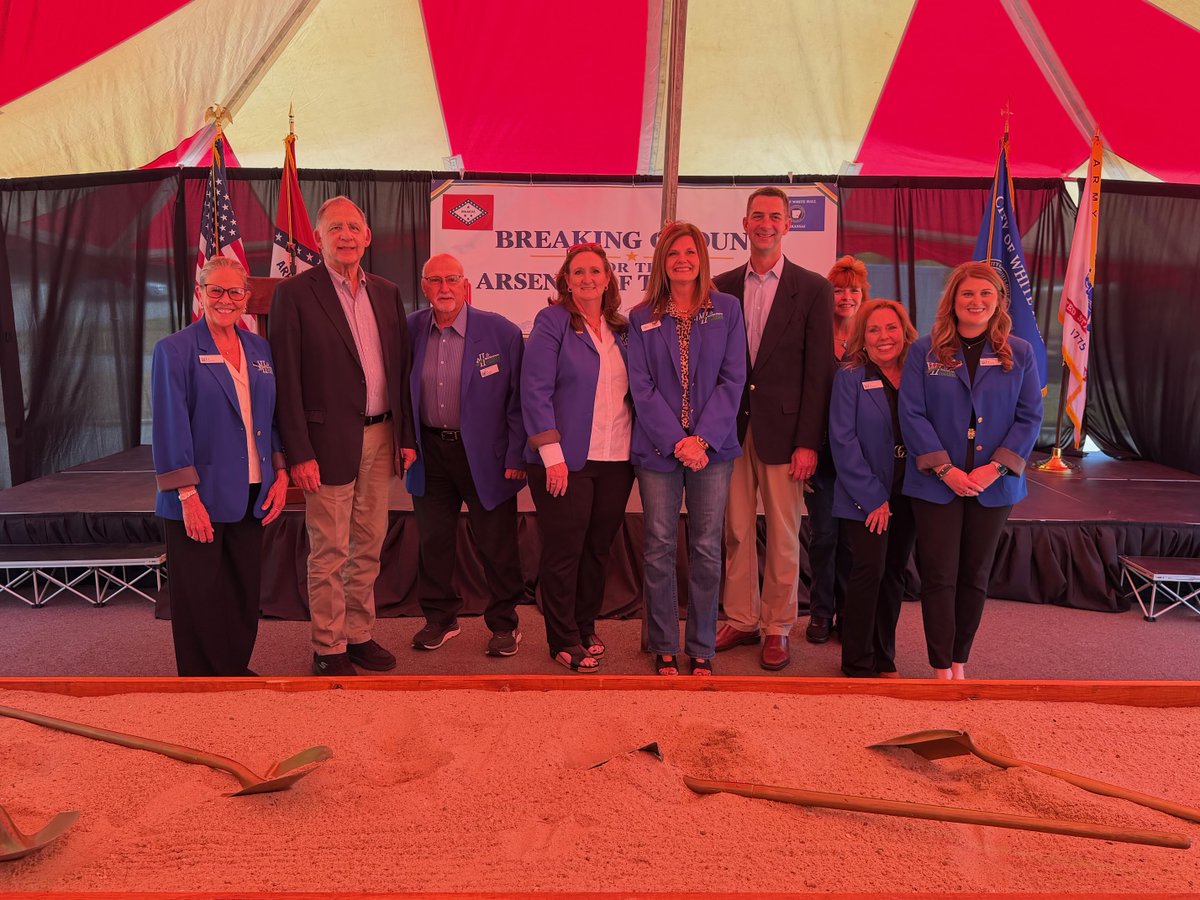JohnBoozman's tweet photo. Great to be in Jefferson County to celebrate the groundbreaking for a new main access facility and gate at Pine Bluff Arsenal. This installation is an important part of Arkansas’s national defense contributions and supports the local economy. It’s taken years of hard work and collaboration with @SenTomCotton, @RepWesterman, and local leaders to get this project authorized and funded.    
                                                                                                                                                                                                                       
The new Access Control Point will strengthen security, improve efficiency and help position the Arsenal for future growth. I’ve been proud to champion PBA with our delegation, and this progress is a great start to its next exciting chapter.
